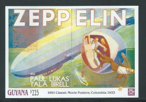 Guyana 2550 1992 Movie Posters s.s. MNH