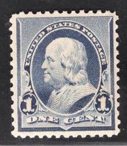 US Stamp #219 1c Dull Blue Franklin MINT NH  SCV $65.00