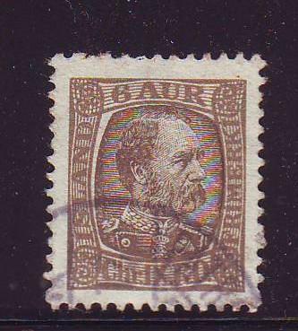 Iceland Sc 37 1902 6 a Christian IX stamp used