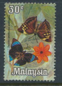 Malaysia   SC# 67   Used Butterflies  1970 see details & Scan        