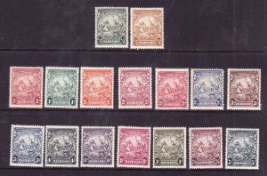 Barbados-Sc#193-201A-Unused hinged set-Seal of the Colony-1938-47-various hingi