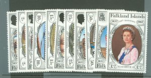 Falkland Islands #360-370 Mint (NH) Single (Complete Set)