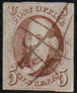 MALACK 1 VF, pen cancel, awesome stamp!  b8435