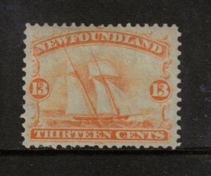 Newfoundland #30 Very Fine Mint Full Original Gum Lightly Hinged 