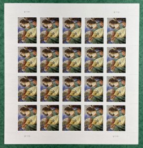 Scott 4477 ANGEL WITH LUTE Pane of 20 US Forever Stamps MNH 2010