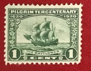 1920 US Scott 548 used 1 cent Mayflower Lot 1099