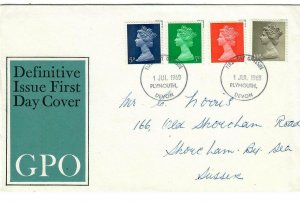 GB FIRST DAY COVER 1968 MACHINS