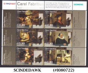 NETHERLANDS - 2004 CAREL FABRITIUS - BLOCK OF 6 - SE-TENANT MINT NH