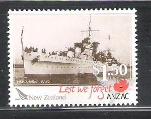 New Zealand 2247 MNH H.M.S. Achilles scv 1.75