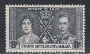 Straits Settlements # 236, 1937 Coronation, Mint NH