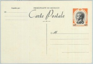 82073 - MONACO - Postal History - STATIONERY  CARD  Storch  #  D2  1975