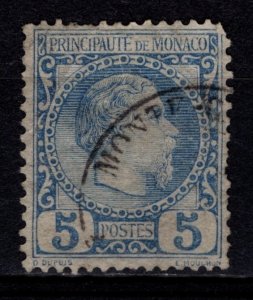 Monaco 1885 Prince Charles III Def., 5c [Used]