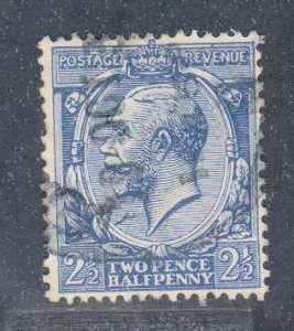 Great Britain,  King George V,  2 1/2p  (SC# 191) Used