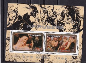 LI07 Korea 1983 Paintings by Peter Paul Rubens  used mini sheet