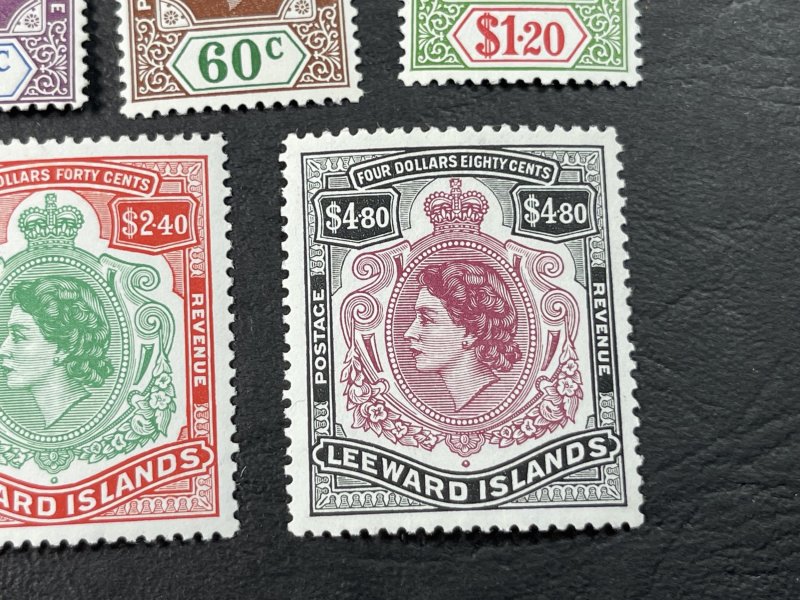 LEEWARD ISLANDS # 133-147-MINT/HINGED---COMPLETE SET---1954