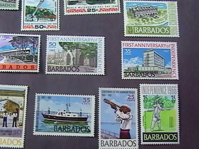 BARBADOS # 290-315 -MINT/NEVER HINGED---26 STAMP RUN---QEII---1966-69