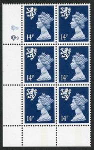 S-QFP14A 14p Deep Blue Scotland Questa CB FCP/PVA Cyl Q9/Q9 Perf P U/M