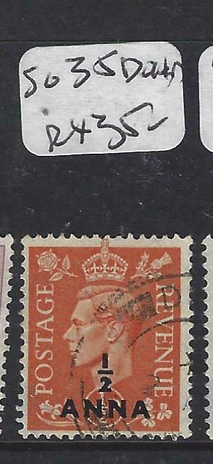 BR PO IN E ARABIA  (PP1604BB)   KGVI 1/2A/1/2D  SG35   CANCEL DUBAI VFU