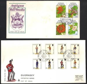 BRIT COM 1970-1980's COLL. OF 17 FDC'S BIRDS, MILITARY,