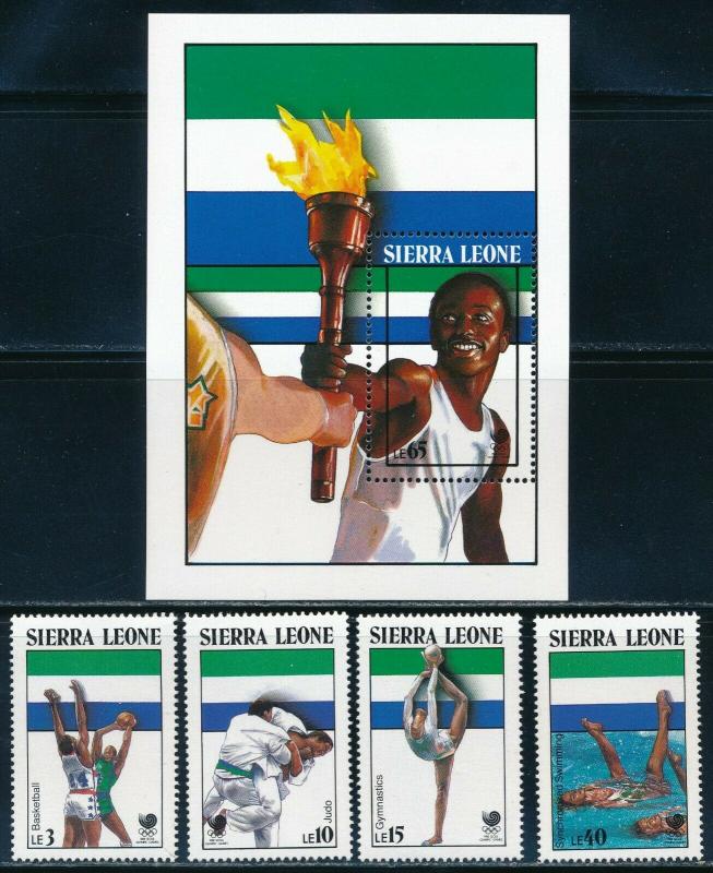 Sierra Leone - Seoul Olympic Games MNH Sports Set Flame (1988)