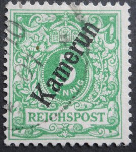 German Kamerun 1897 Five Pfennig Michel 2 used 