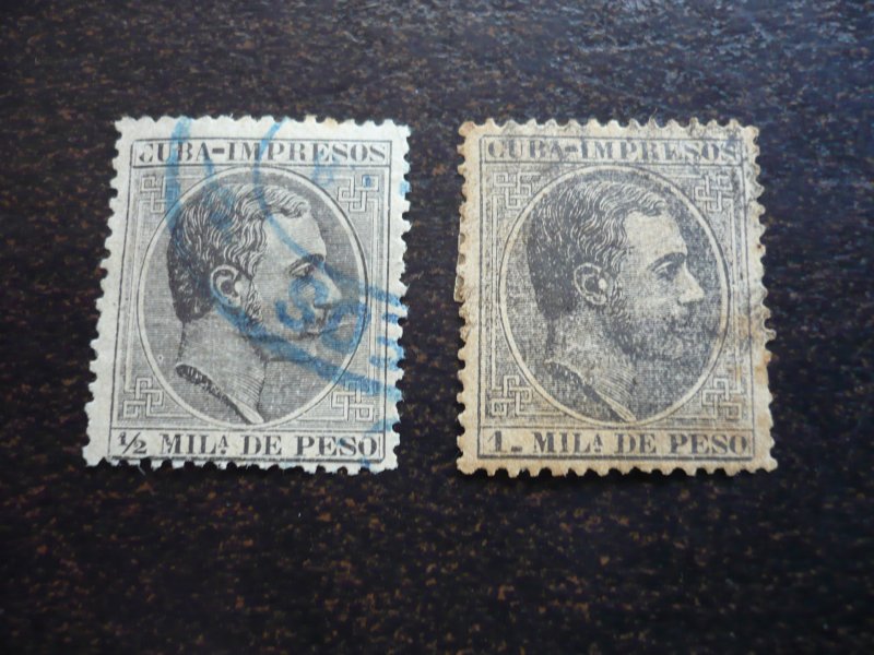 Stamps - Cuba - Scott# P1-P4,P6 - Used Partial Set of 5 Newspaper Stamps