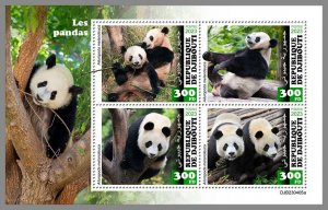 DJIBOUTI 2023 MNH Pandas Bears M/S #405a