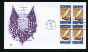 US 2360 Signing of the Constitution UA Marg cachet FDC 