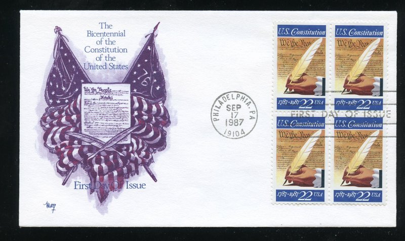 US 2360 Signing of the Constitution UA Marg cachet FDC 