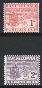 Basutoland Scott J3/J4 - SG D3/D4, 1956 Postage Due Set MH*