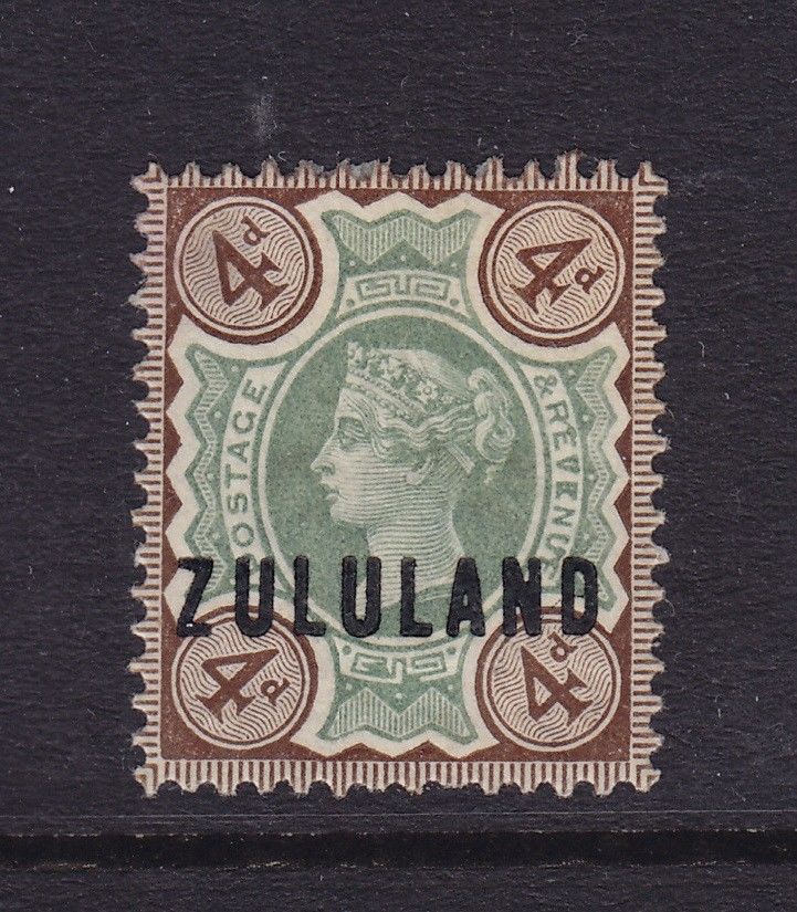 Zululand Scott 6 VF OG previously hinged nice color cv 60 ! see pic