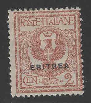 Italian Eritrea Scott 89 MH* 1924 overpint