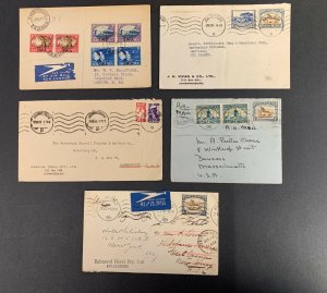 South Africa Postal History Lot of 5 Covers Between 1939-1945