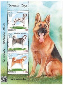 Kyrgyzstan 2020 Domestic Dogs block MNH
