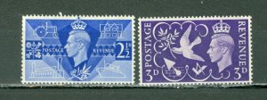 GREAT BRITAIN 1946 PEACE #264-65...SET MNH..$0.50