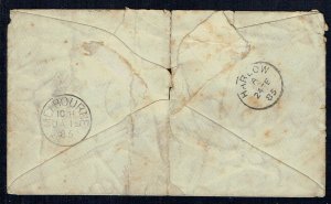 AUSTRALIAN STATES Victoria: 1885 (14 Jan) Tatty and soiled - 41237
