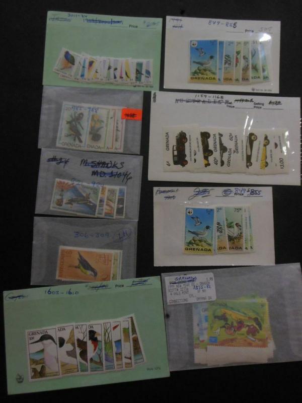 GRENADA & GRENADINES : Beautiful collection. All VF MNH. Topicals. Sc Cat