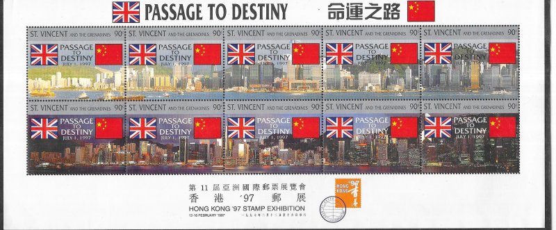 ST.Vincent #2382 Passage to Destiny S/S (MNH) CV$7.25