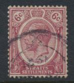 Straits Settlements George V  SG 200 Used Dull Claret 