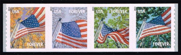 US #4770-4773 Flag for all Seasons Strip of 4; MNH (3.80)