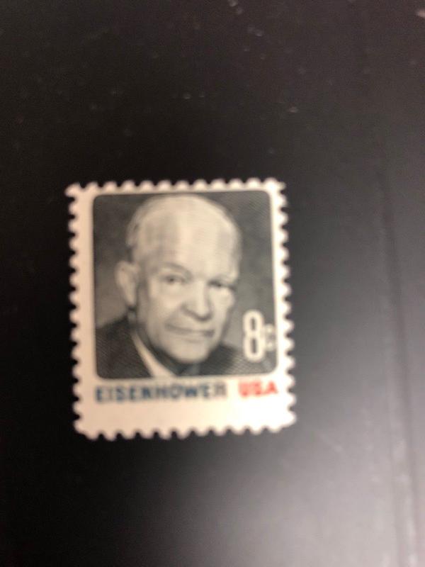1393 .08 Eisenhower. Full Offset On The Back. Mnh.