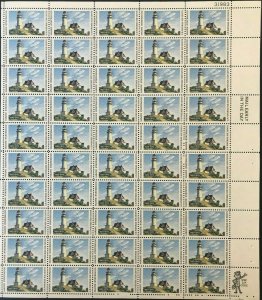 Maine Statehood Lighthouse Sheet of Fifty 6 Cent Postage Stamps Scott 1391