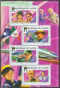 GUINEA  2015 BOY SCOUT JAMBOREE JAPON 2015  SHEET  MINT NH