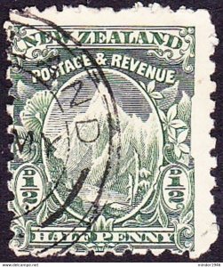 NEW ZEALAND 1900 QV ½d Green SG273b Used