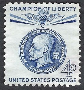 United States #1147 4¢ Thomas G. Masaryk (1960). Used.