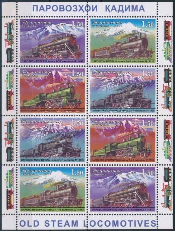 Tajikistan stamp Train mini sheet 2011 MNH Mi 273 A-276 A WS239961