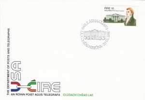 Ireland # 504, James Hoban, White House Architect, First Day Cover