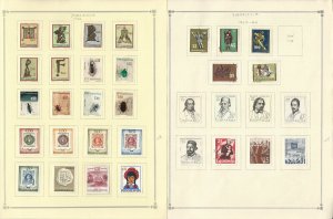 Yugoslavia Stamp Collection on 26 Scott International Pages, 1966-1970, JFZ