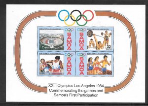 Samoa #632A MNH Olympics Souvenir Sheet (14973)