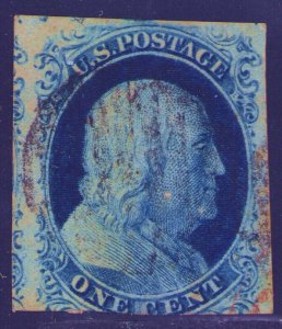 1852 Type IV #9 Franklin, Grid Cancel